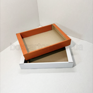 Лоток ПОМАРАНЧЕВИЙ кондитерський 290×210×45 мм
